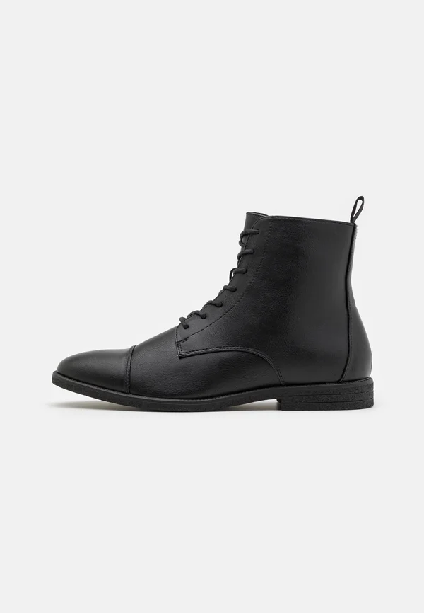 Schnürstiefelette - black