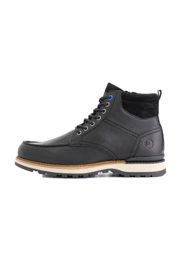 Schnürstiefelette - black