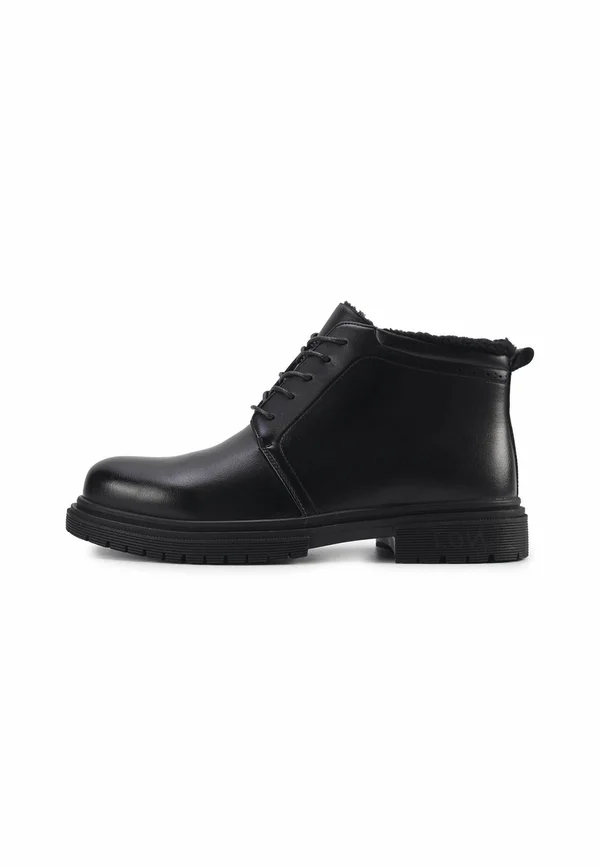 Schnürstiefelette - black