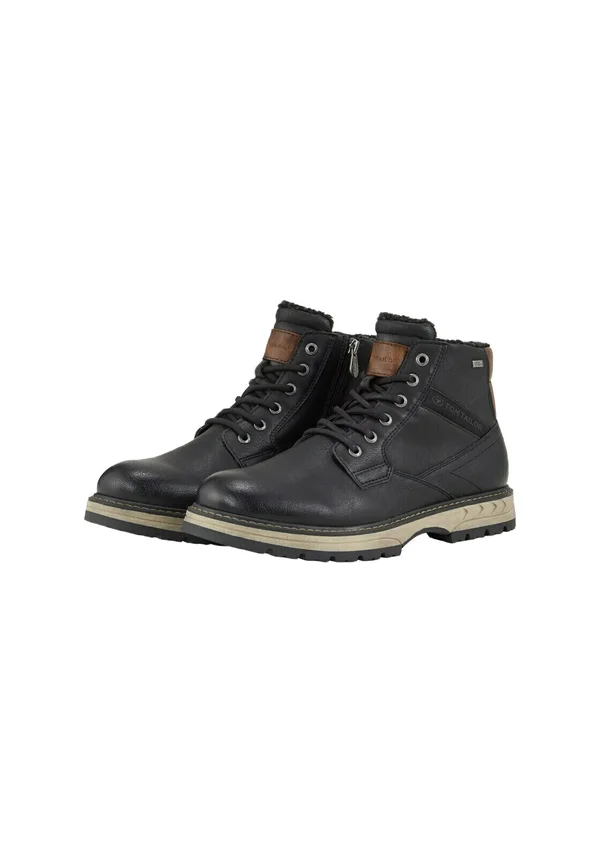 Schnürstiefelette - black