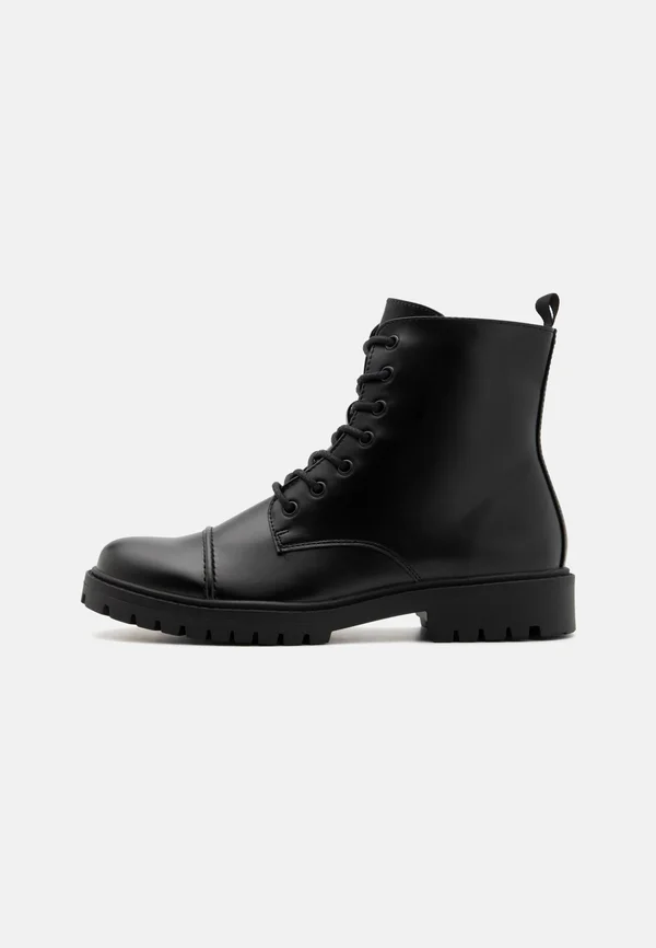 Schnürstiefelette - black