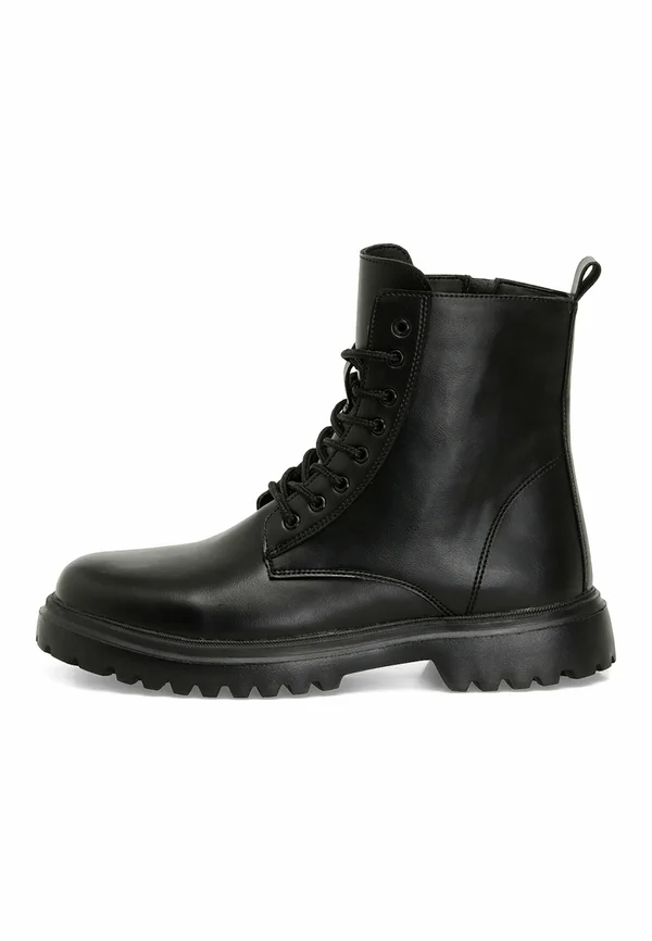 Schnürstiefelette - black