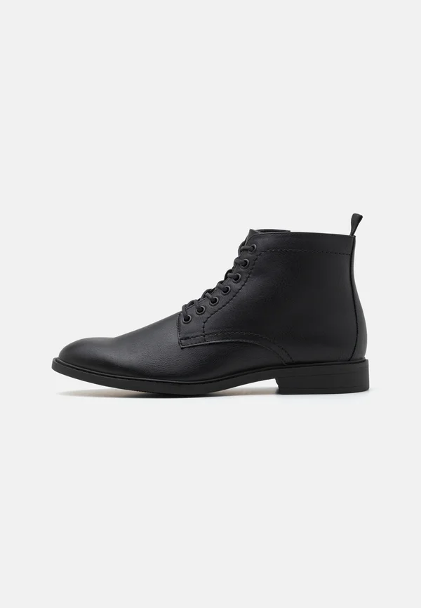 Schnürstiefelette - black