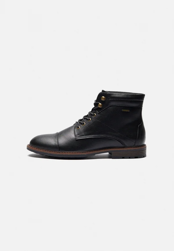 Schnürstiefelette - black