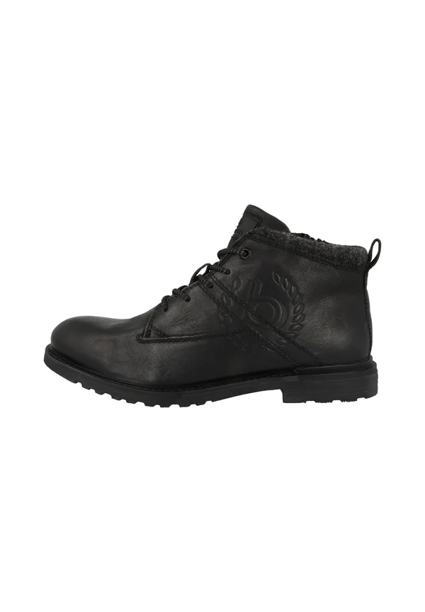 Schnürstiefelette - black