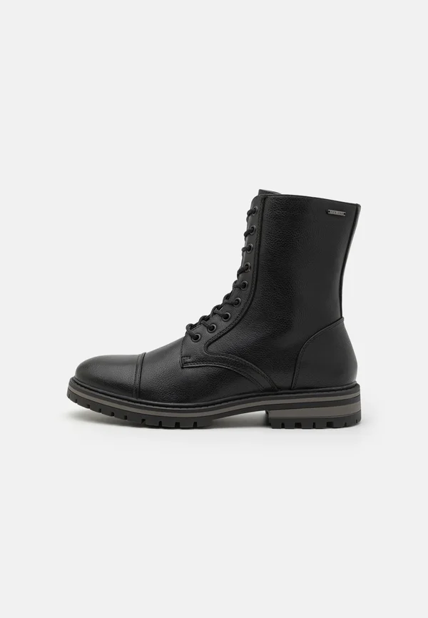Schnürstiefelette - black