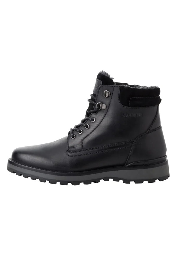 Schnürstiefelette - black