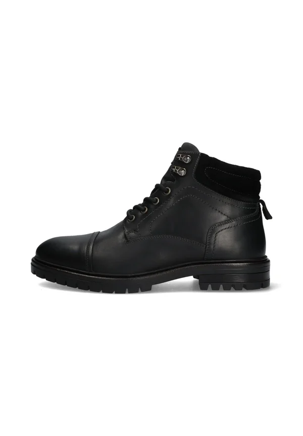 Schnürstiefelette - black