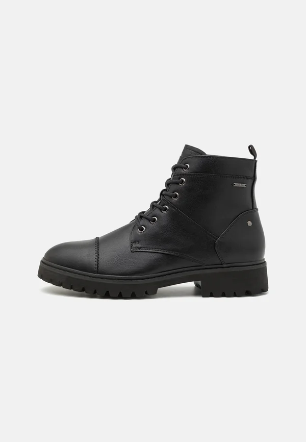 Schnürstiefelette - black