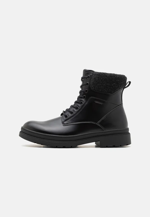 Schnürstiefelette - black