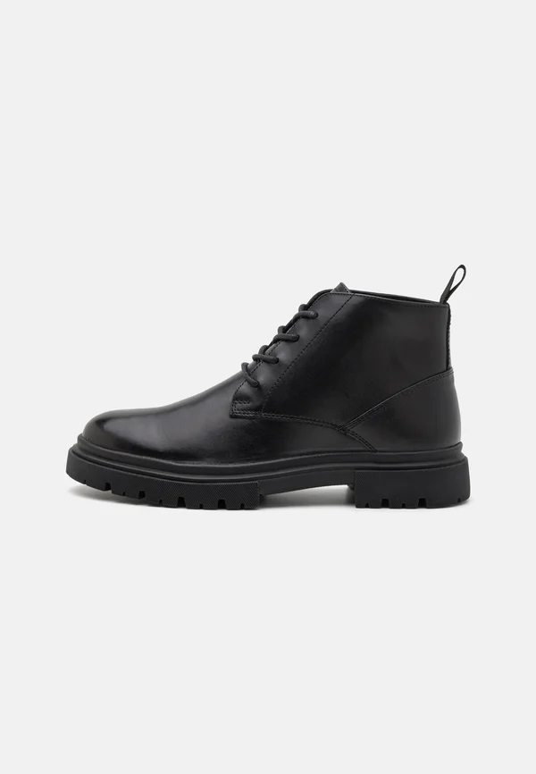 Schnürstiefelette - black