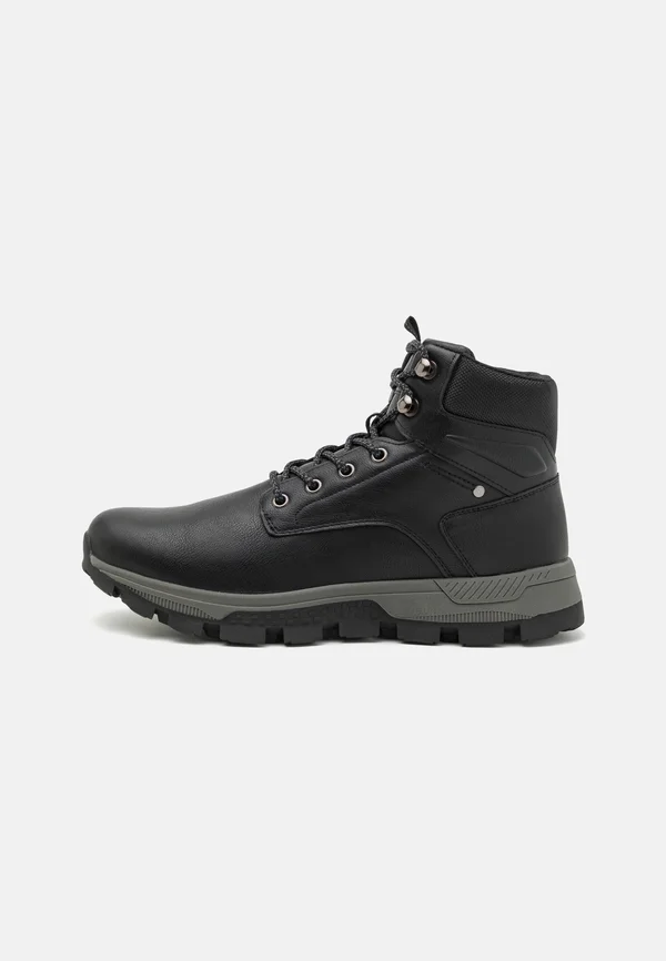 Schnürstiefelette - black