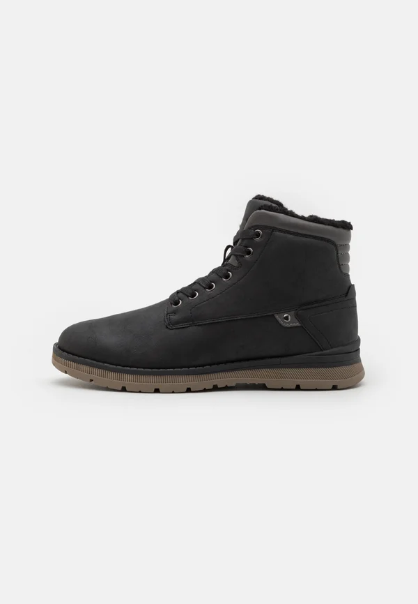 Schnürstiefelette - black