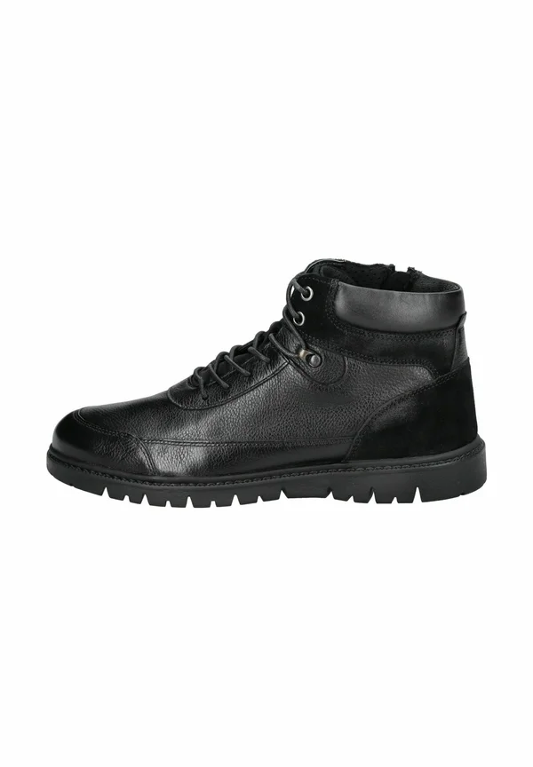 Schnürstiefelette - black