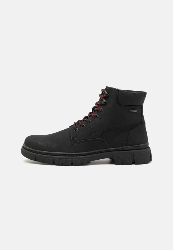 Schnürstiefelette - black