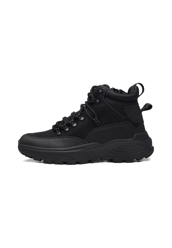 Schnürstiefelette - black