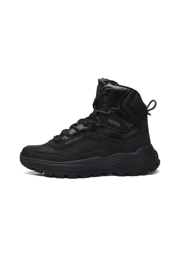 Schnürstiefelette - black