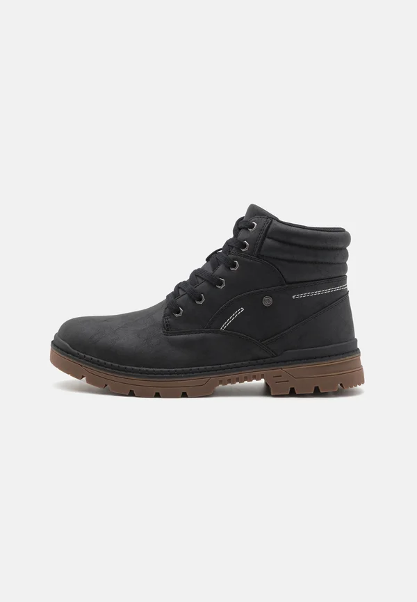 Schnürstiefelette - black
