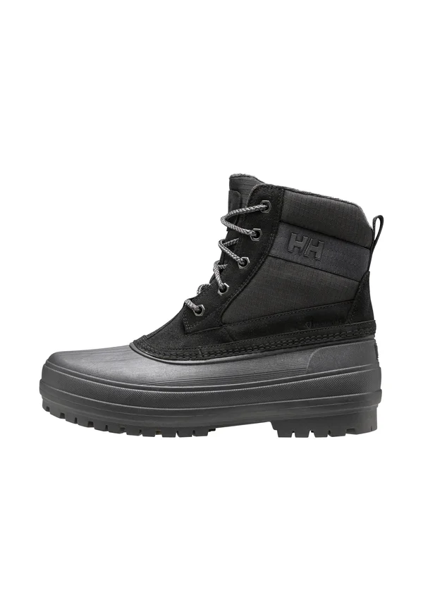 Schnürstiefelette - black