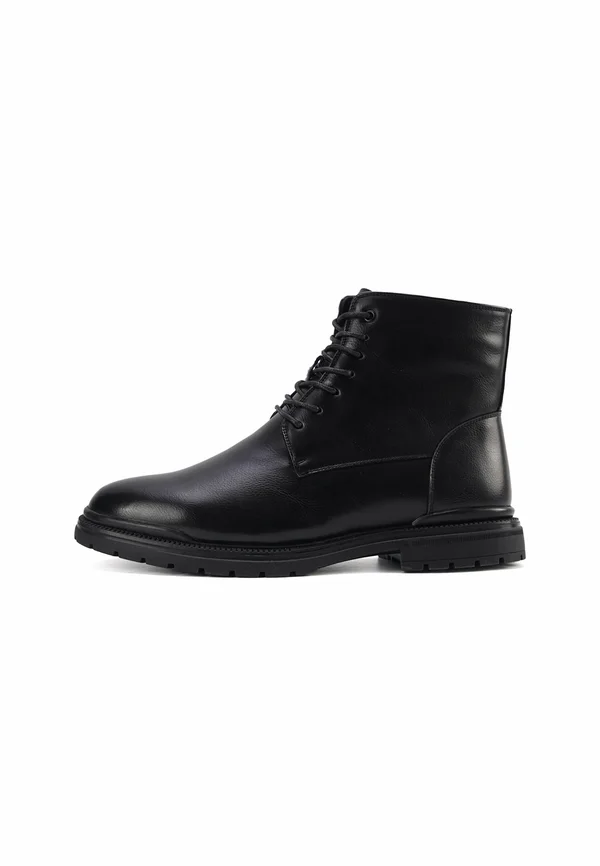 Schnürstiefelette - black