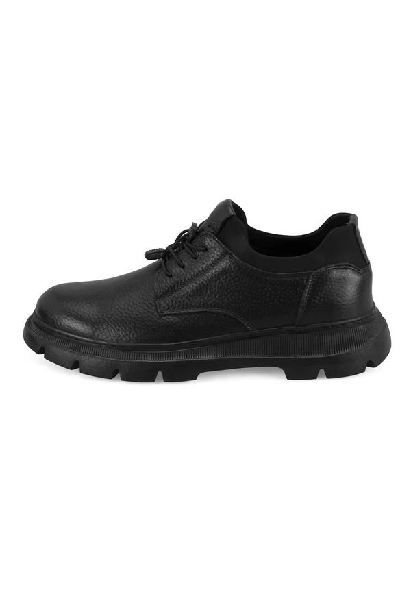 Schnürstiefelette - black