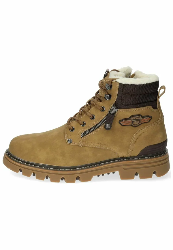 Schnürstiefelette - braun