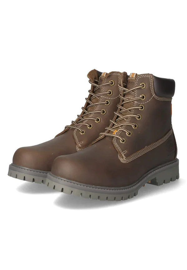Schnürstiefelette - braun
