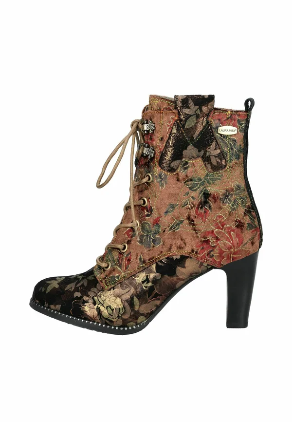 Schnürstiefelette - bronze