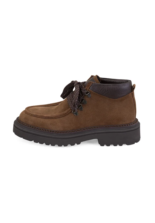 Schnürstiefelette - brown