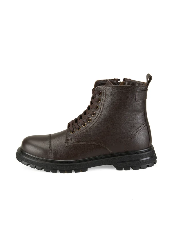 Schnürstiefelette - brown