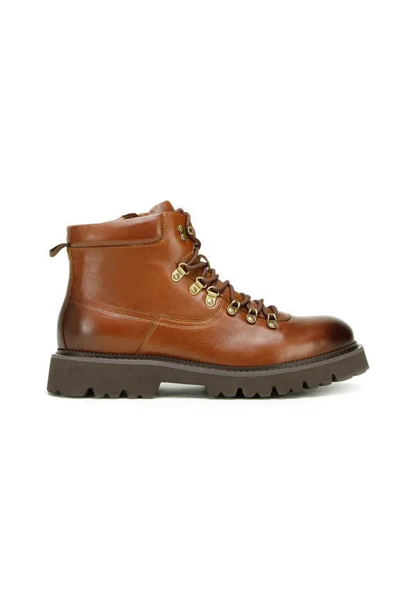 Schnürstiefelette - brown