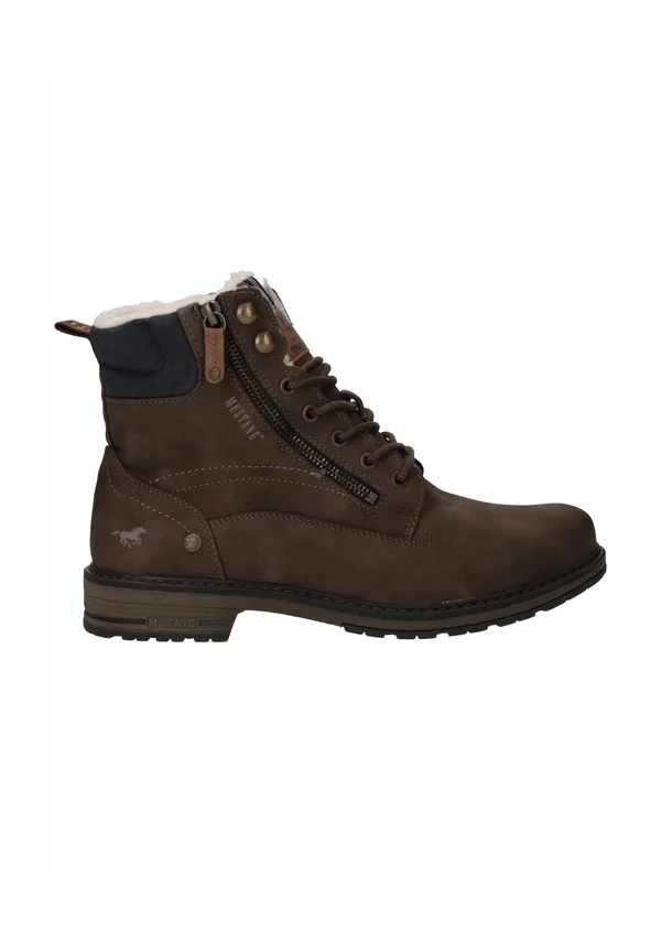 Schnürstiefelette - bruin