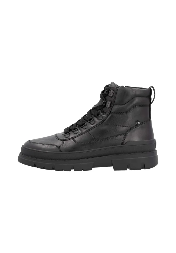 Schnürstiefelette - carbonschwarz