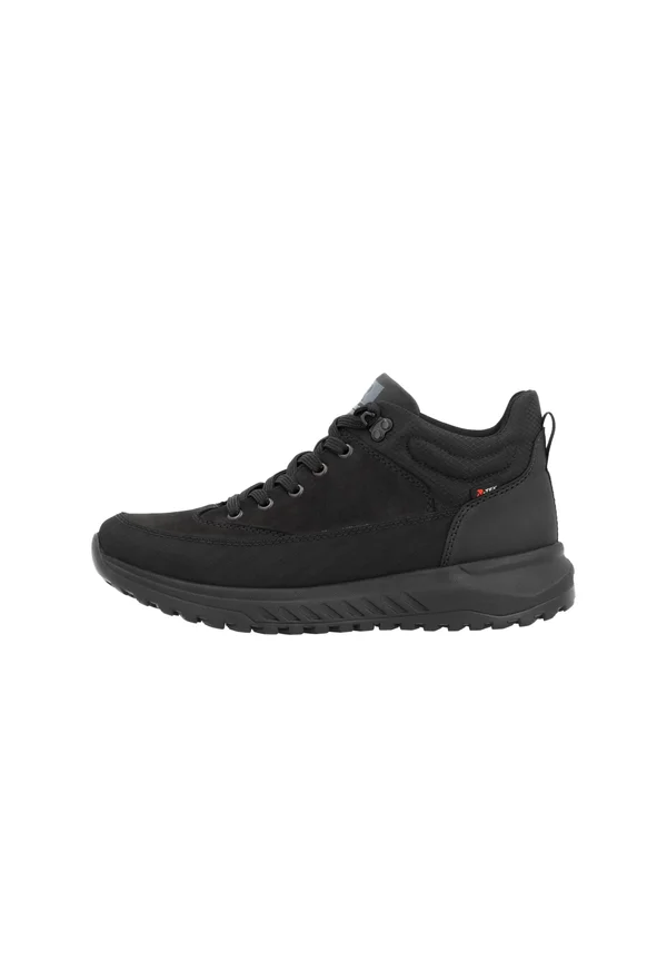 Schnürstiefelette - carbonschwarz
