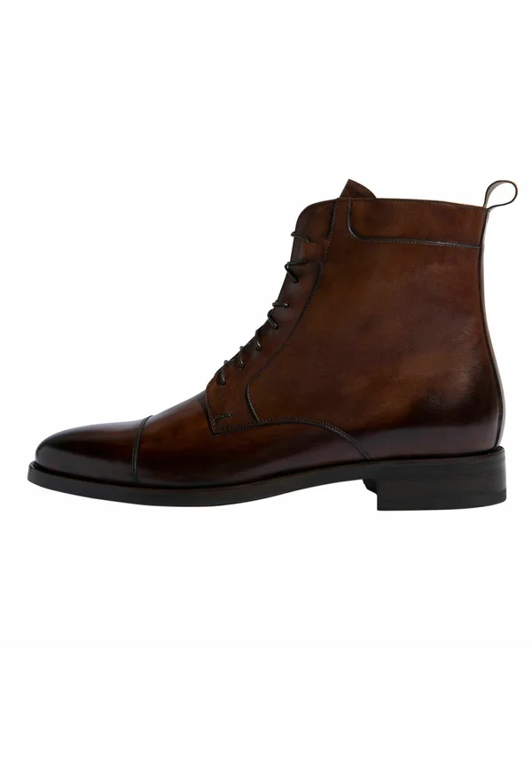 Schnürstiefelette - chestnut calf