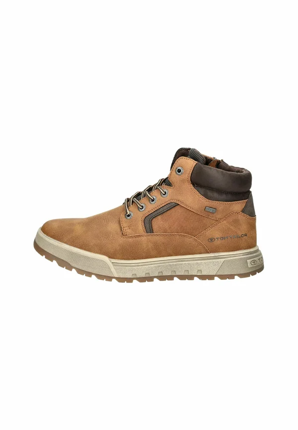 Schnürstiefelette - cognac