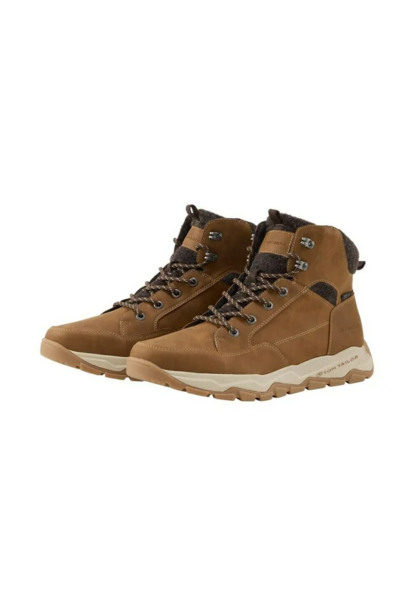 Schnürstiefelette - cognac