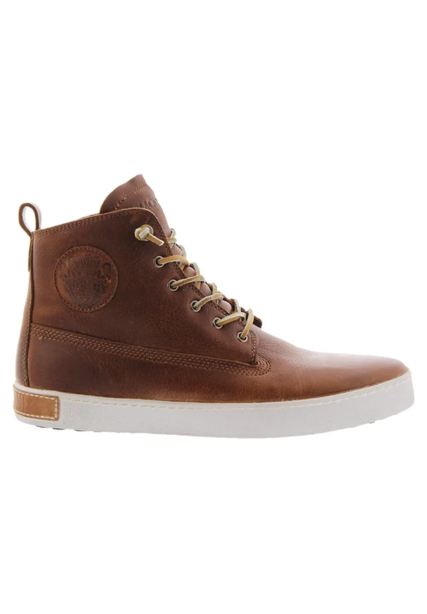 Schnürstiefelette - cognac