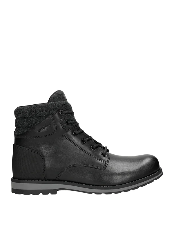 Schnürstiefelette - czarny