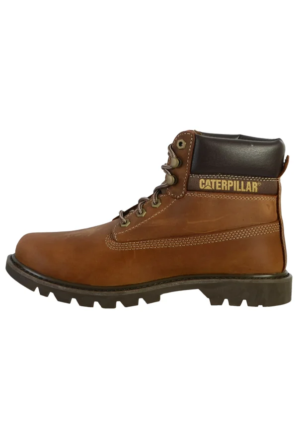 Schnürstiefelette - dark beige