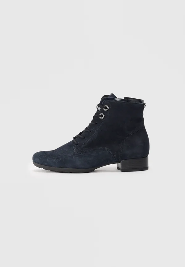Schnürstiefelette - dark blue