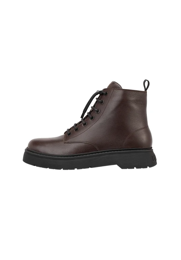 Schnürstiefelette - darkbrown