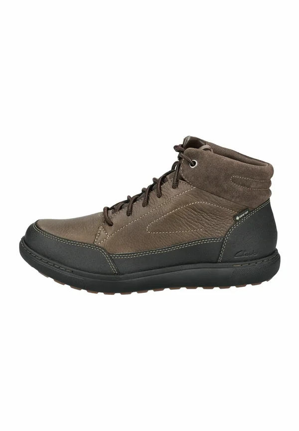 Schnürstiefelette - dk brown wlined