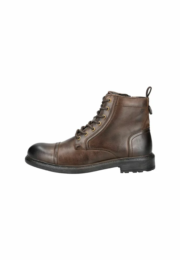 Schnürstiefelette - dk brown