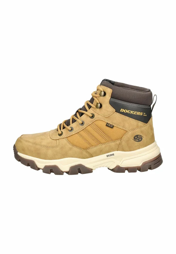 Schnürstiefelette - golden tan