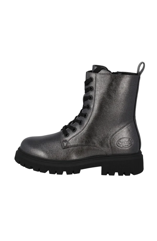 Schnürstiefelette - grau grey