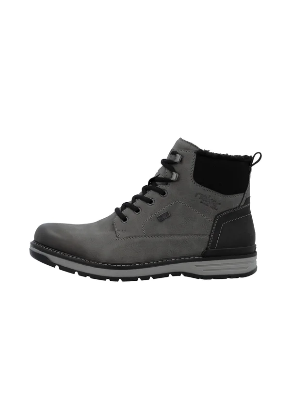 Schnürstiefelette - grau