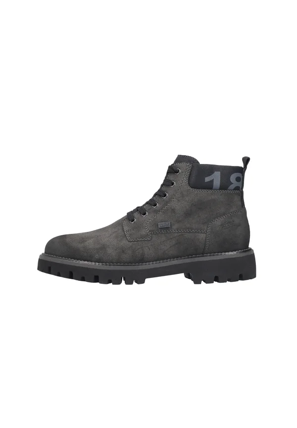 Schnürstiefelette - grau