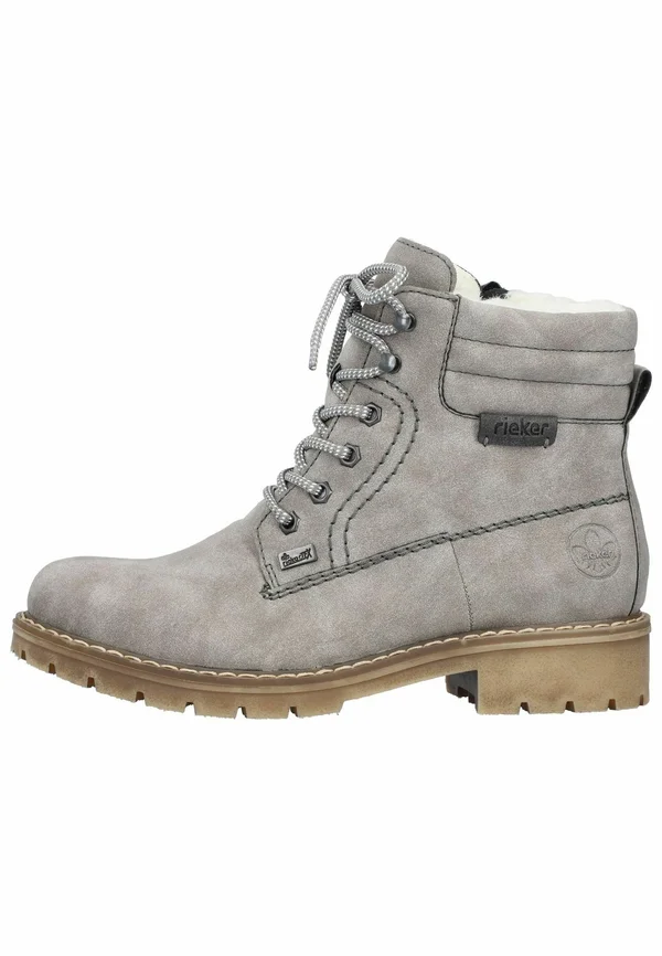 Schnürstiefelette - grey anthrazit