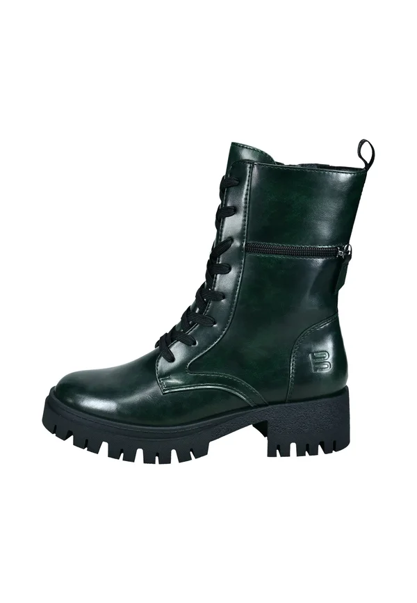 Schnürstiefelette - grün